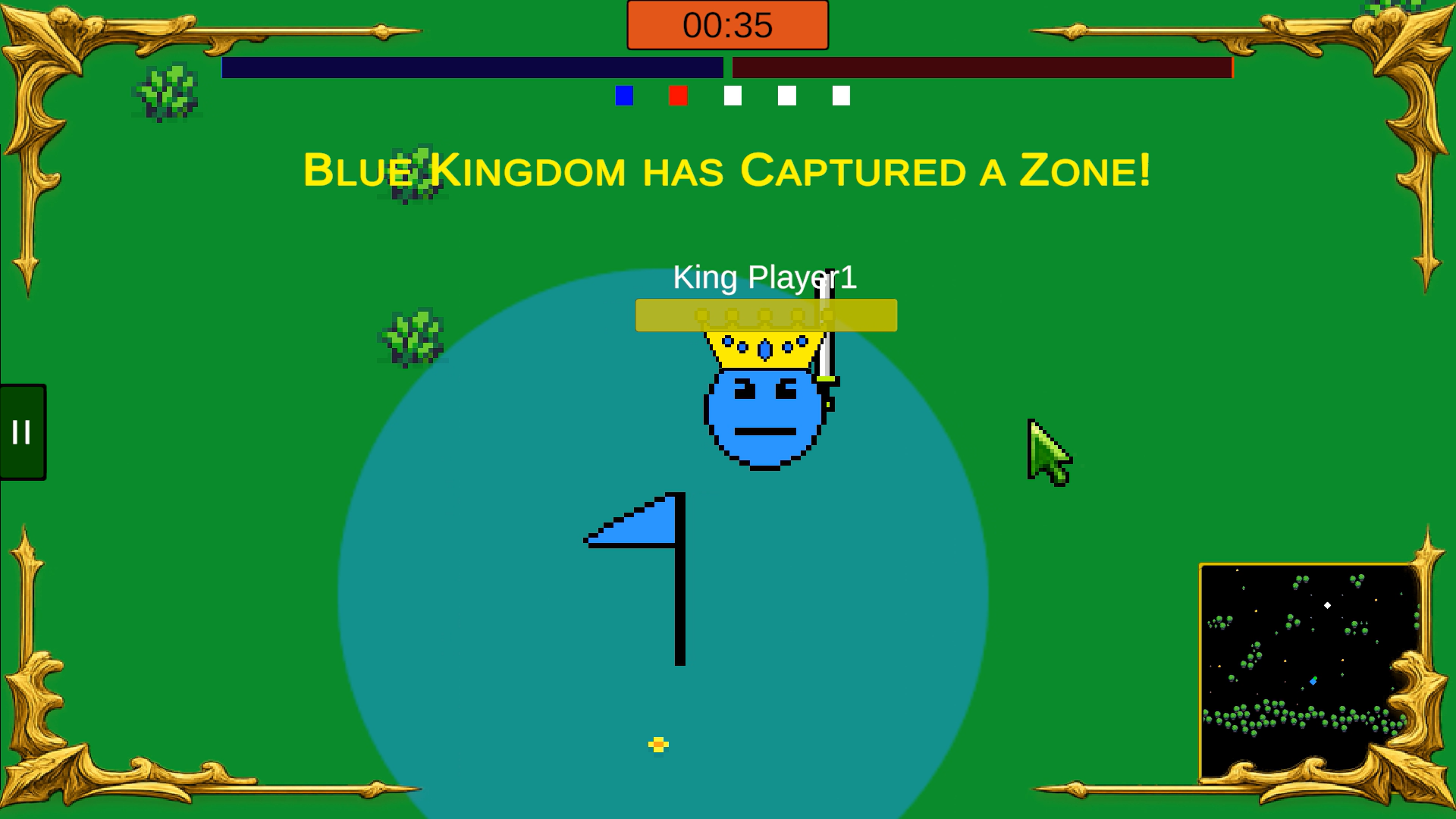 Blue Kingdom capturing a zone